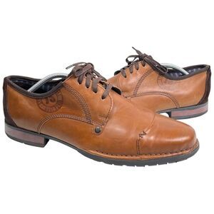 Josef Seibel Brown Leather Lace Up Oxford Dress Shoes Men’s Size 44/US 10.5